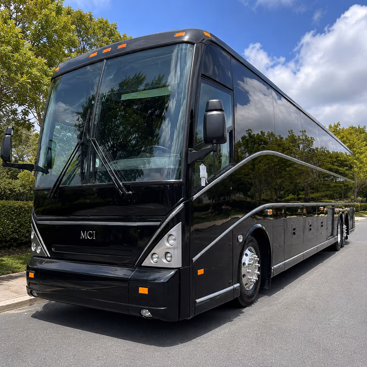 bedford bus rental service area