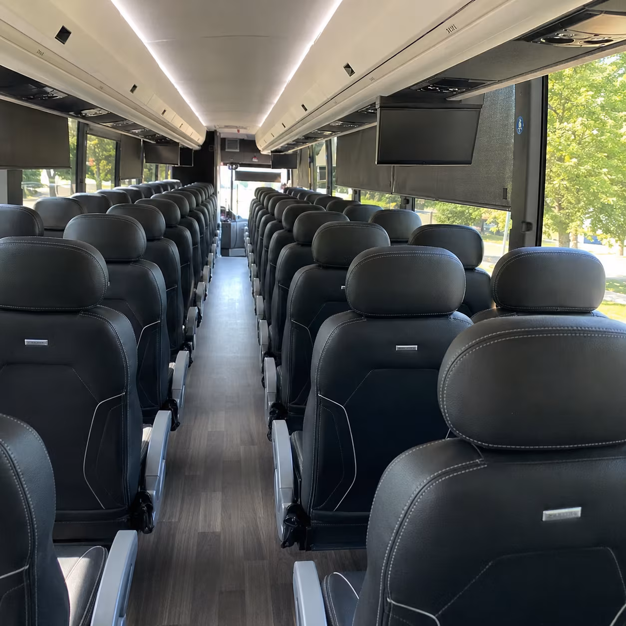 bedford concert transportation onboard seating