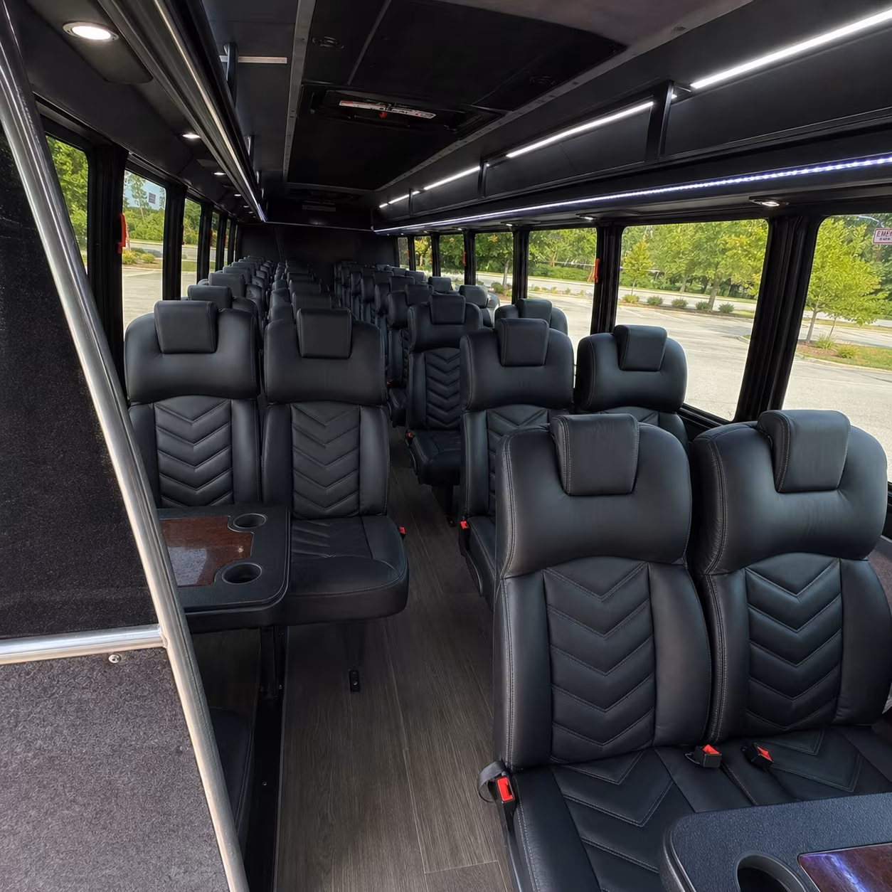 bedford employee transportation onboard seating