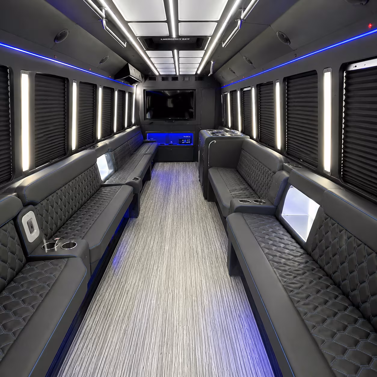bedford party bus rentals inside