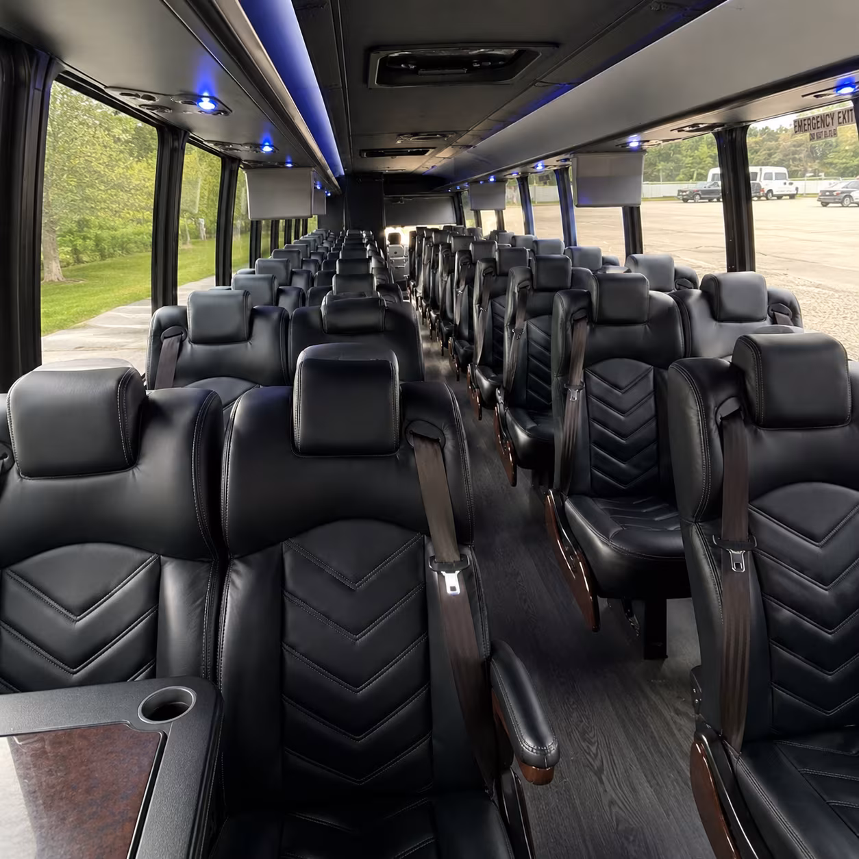 bedford religious group transportation onboard seating