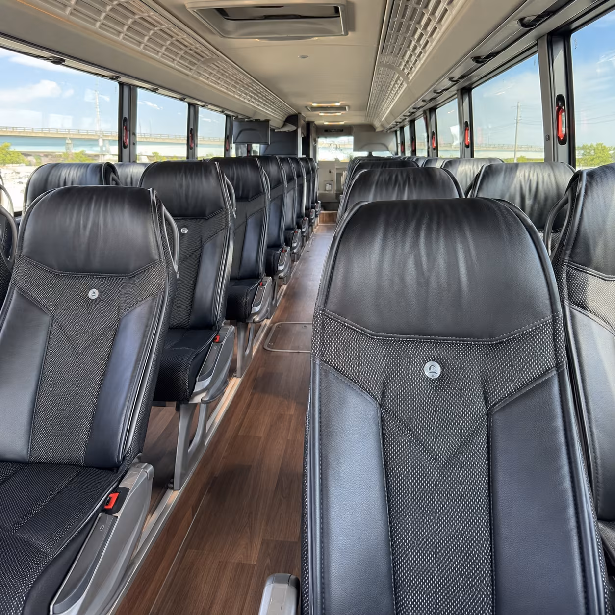 bedford school event transportation onboard seating