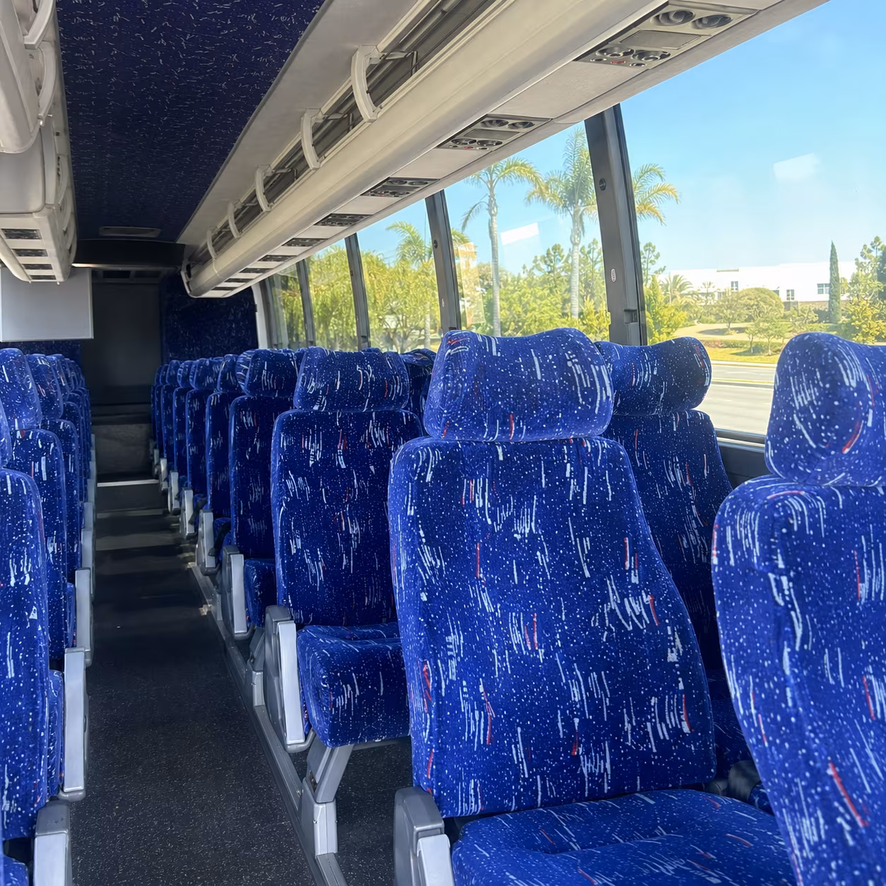 coppell charter bus rental interior