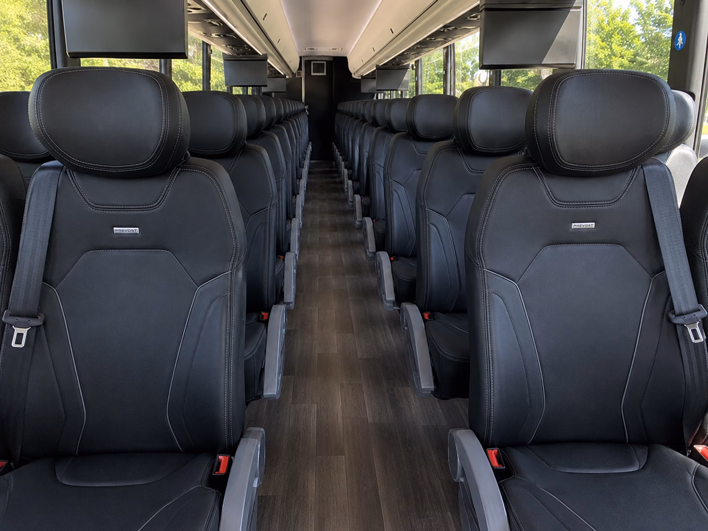 grapevine charter bus rental inside