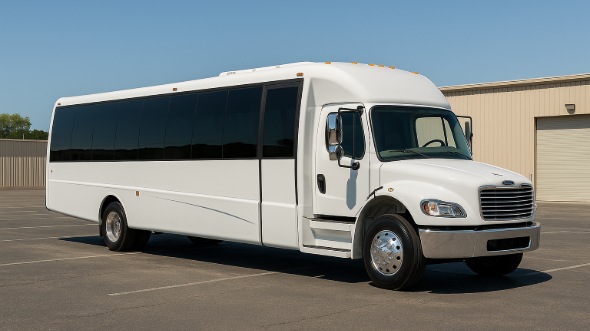 Exterior of Charter Bus Company Keller's 15 Passenger Minibus in Keller