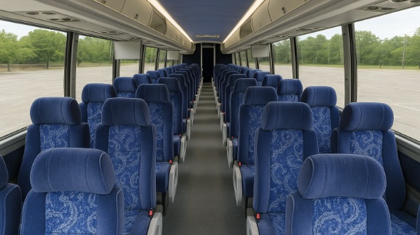 bedford 50 passenger charter bus rental