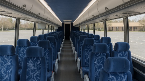 bedford 54 passenger charter bus rental