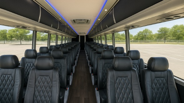 bedford 56 passenger charter bus