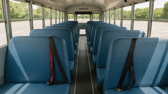 bedford school bus rental inside