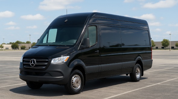 Exterior of Charter Bus Company Euless's Sprinter Van Rental With Driver in Euless